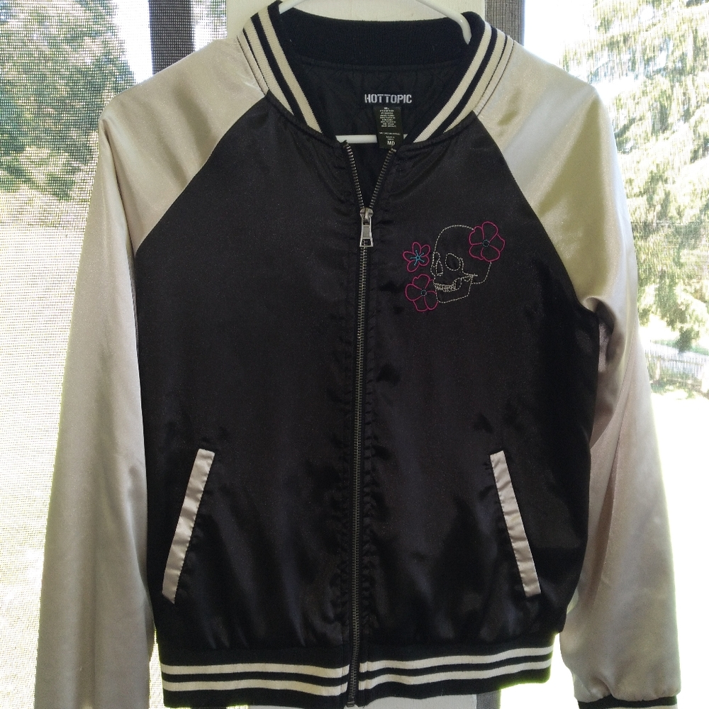 silk bomber jacket